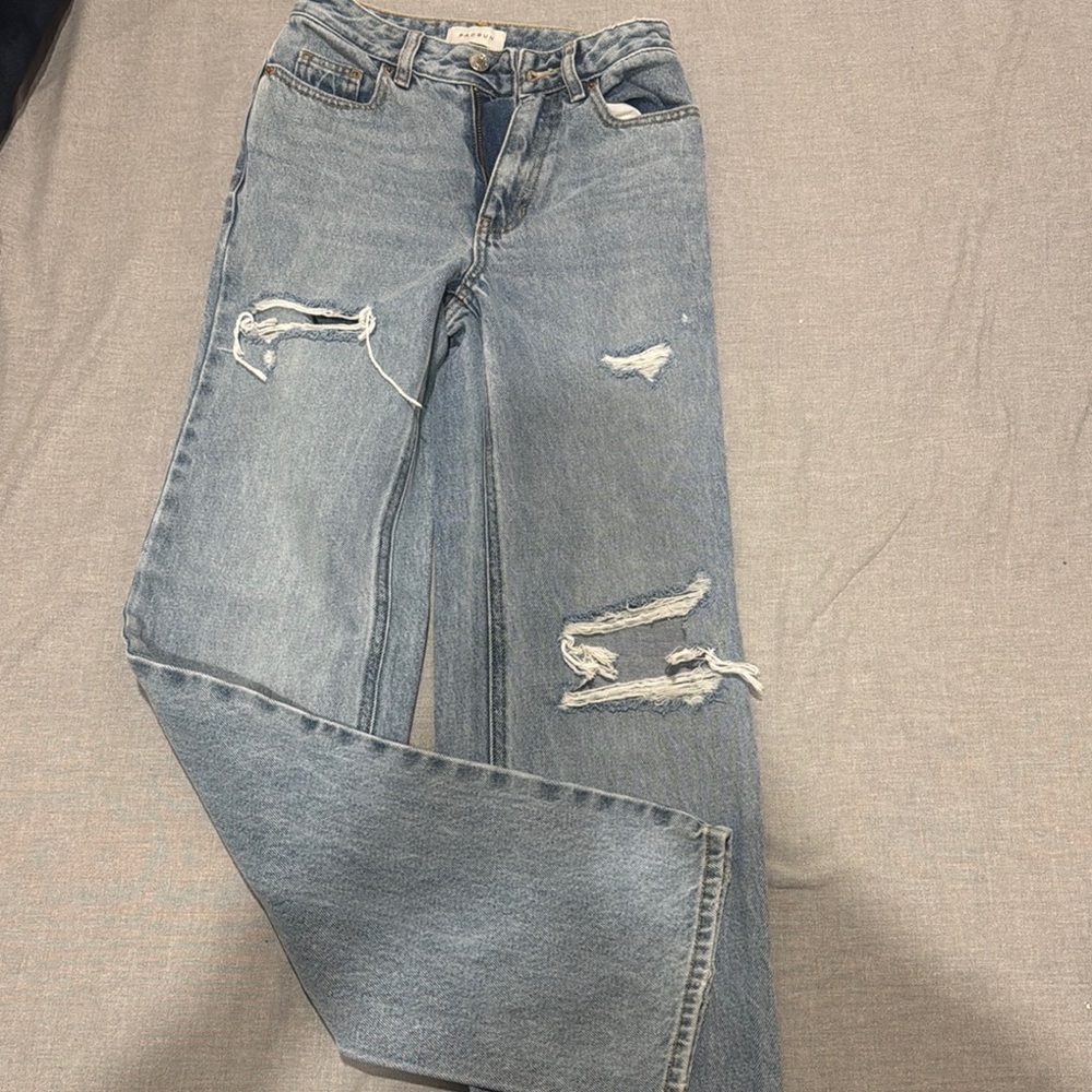 PacSun High Rise Blue Distressed Jeans